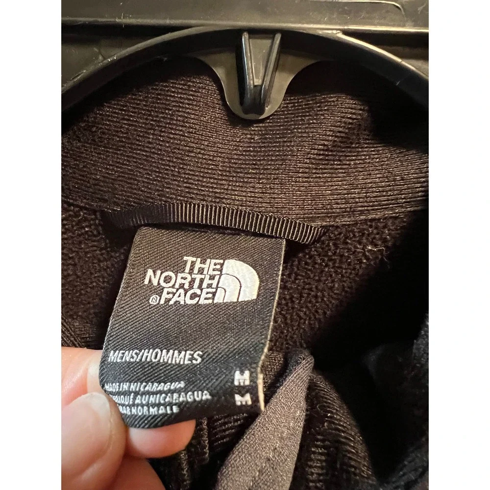 The North Face Mens Chimborazo Full Zip Fleece Jacket Grey Black Medium